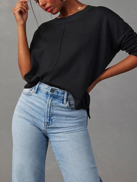 Milan Kiss Sweter w kolorze czarnym rozmiar: S. Czarne swetry Milan Kiss, s, bez wzorów, bez ramiączek. Za 126.99 zł.