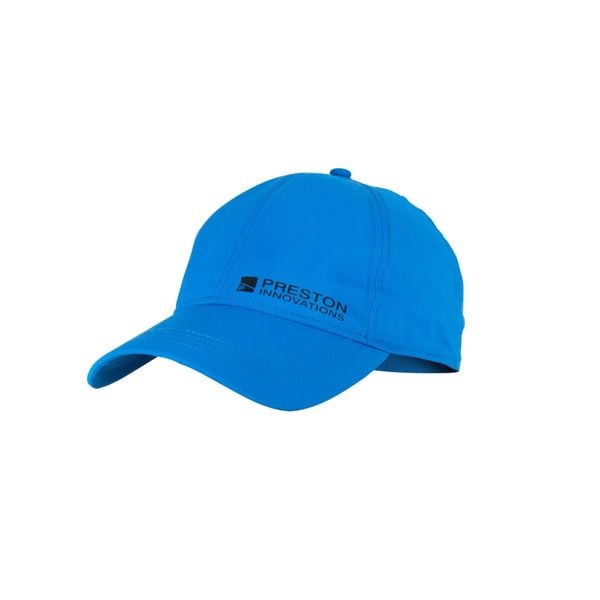 Czapka z daszkiem Preston UPF-50. Niebieskie czapki z daszkiem PRESTON INNOVATIONS, bez wzorów, z materiału. Za 126.50 zł.