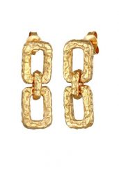 Elli Damska zawieszka na ucho Geo Vintage Organic ze srebra próby 925 pozłacana Kolczyki 1 ct Damski. Szare kolczyki Elli, pozłacane. Za 403.99 zł.