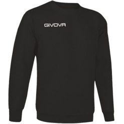Bluza piłkarska dla dorosłych Givova Maglia One czarna. Czarne bluzy Givova, s, bez wzorów, bez kaptura, do piłki nożnej. Za 69.00 zł.