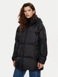 4F Kurtka puchowa 4FWAW24TDJAF466 Czarny Loose Fit. Czarne kurtki 4f, l, bez wzorów, z puchu, bez kaptura. Za 399.99 zł.