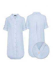 Eight2Nine Sukienka w kolorze błękitnym rozmiar: L/XL. Niebieskie sukienki Eight2Nine, l, bez wzorów, bez kołnierzyka, bez ramiączek, maxi. Za 122.38 zł.