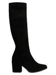 Wojas Skórzane kozaki w kolorze czarnym rozmiar: 41. Czarne kozaki Wojas, na zimę, bez wzorów, z materiału, bez obcasa, bez zapięcia. Za 482.03 zł.