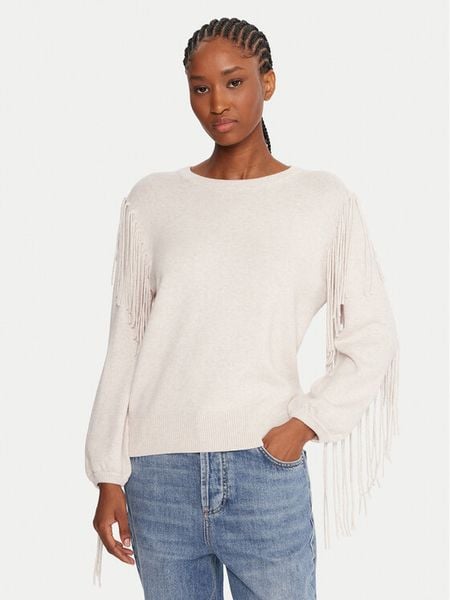 Marella Sweter Falco 2525366281000 Beżowy Regular Fit. Brązowe swetry Marella, s, bez wzorów, z wiskozy, bez ramiączek. Za 479.99 zł.