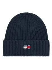 Tommy Hilfiger Czapka Heritage AW0AW18979 Granatowy. Niebieskie czapki zimowe Tommy Hilfiger, bez wzorów, z bawełny. Za 149.99 zł.