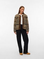 Vero Moda Kurtka pluszowa w kolorze beżowo-brązowym rozmiar: XL. Brązowe kurtki Vero Moda, xl, bez wzorów, bez kaptura. Za 184.95 zł.