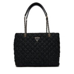 Torebka Guess. Czarne torebki klasyczne Guess, z aplikacjami, klasyczne, bez dodatków. Za 489.99 zł.