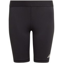 Spodenki dla dzieci adidas Techfit Aeroready Short Tights. Czarne szorty adidas, bez wzorów, z elastanu, sportowe. Za 78.99 zł.