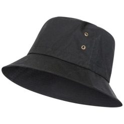 Woskowa Czapka Z Daszkiem Dla Dorosłych Unisex. Czarne czapki z daszkiem Trespass, bez wzorów, z bawełny. Za 71.99 zł.
