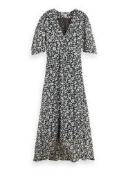 Scotch & Soda Sukienka w kolorze czarnym rozmiar: 38. Czarne sukienki Scotch & Soda, bez wzorów, bez kołnierzyka, bez ramiączek, maxi. Za 247.11 zł.