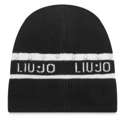 Czapka Liu Jo. Czarne czapki zimowe Liu Jo, bez wzorów. Za 269.99 zł.