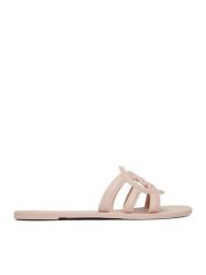 Nine West Klapki CEO-CT1120 Kremowy. Białe klapki Nine West, bez wzorów, z materiału, bez obcasa, bez zapięcia. Za 89.99 zł.