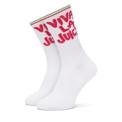 Skarpety wysokie damskie Juicy Couture. Białe skarpetki Juicy Couture, bez wzorów. Za 39.99 zł.