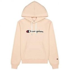 Bluza sportowa damska Champion Wmns Organic Cotton Blend Script Logo Hoodie. Czerwone bluzy z kapturem Champion, l, bez wzorów, z kapturem. Za 526.00 zł.