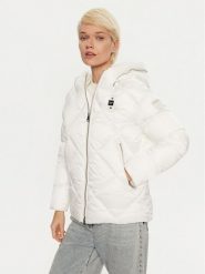 Blauer Kurtka puchowa 24WBLDC02273 Biały Regular Fit. Białe kurtki Blauer, xl, bez wzorów, z puchu, bez kaptura. Za 719.99 zł.
