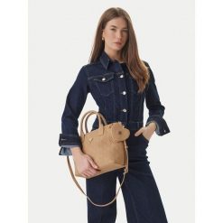 Torebka Guess. Brązowe torebki klasyczne Guess, z aplikacjami, klasyczne, bez dodatków. Za 299.99 zł.