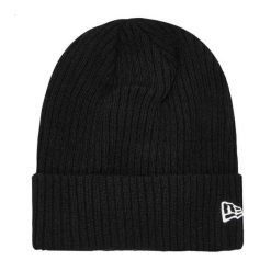 Czapka Z Mankietem Dla Dorosłych Unisex Colours. Czarne czapki zimowe New Era, bez wzorów. Za 156.99 zł.