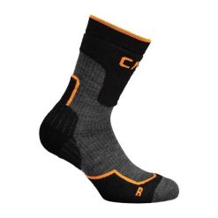 Skarpety trekkingowe CMP WOOL MID. Czarne skarpetki CMP, bez wzorów. Za 79.99 zł.