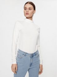 JDY Golf 15165633 Biały Slim Fit. Białe swetry JDY, xl, bez wzorów, z bawełny, bez ramiączek. Za 29.99 zł.