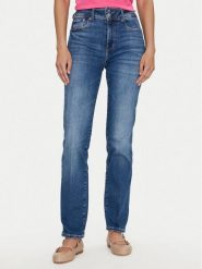 Guess Jeansy W4YA1K D5E41 Granatowy Regular Fit. Niebieskie jeansy Guess, xs, z aplikacjami, z bawełny. Za 339.99 zł.