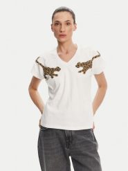 Lola Casademunt by Maite T-Shirt MS2515018 Biały Relaxed Fit. Białe t-shirty Lola Casademunt by Maite, xl, bez wzorów, z bawełny, bez kołnierzyka, bez ramiączek. Za 209.99 zł.