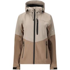 Damska kurtka wodoodporna Whistler Rosea V2 8000. Brązowe kurtki WHISTLER, bez wzorów, z softshellu, bez kaptura. Za 295.00 zł.