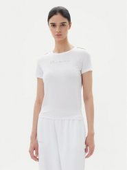 EA7 Emporio Armani T-Shirt 7W000274 AF12945 U0002 Biały Slim Fit. Białe t-shirty EA7 Emporio Armani, xs, bez wzorów, z syntetyku, bez kołnierzyka, bez ramiączek. Za 259.99 zł.