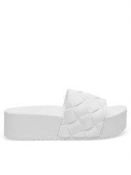 JENNY Klapki WFA2750-1 Biały. Białe klapki Jenny, bez wzorów, z syntetyku, bez obcasa, bez zapięcia. Za 69.99 zł.