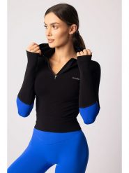 Spaio Bluza sportowa "Adapt" w kolorze czarnym rozmiar: L. Czarne bluzy z kapturem Spaio, l, bez wzorów, z materiału, bez kaptura, outdoorowe. Za 190.18 zł.