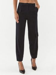 Silvian Heach Spodnie materiałowe CVA23086PA Granatowy Relaxed Fit. Niebieskie spodnie materiałowe Silvian Heach, bez wzorów, z materiału. Za 799.99 zł.
