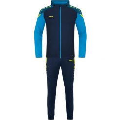 Dres z kapturem Jako Performance. Niebieskie kombinezony JAKO, s, bez wzorów, z dresówki, bez kołnierzyka, bez ramiączek. Za 487.90 zł.