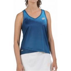 Koszulka na Ramiączkach Damska Bullpadel Eulari Niebieski. Niebieskie t-shirty sportowe bullpadel, bez wzorów, z poliesteru, bez ramiączek. Za 296.00 zł.
