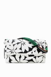 Desigual torebka kolor biały. Białe listonoszki Desigual, bez wzorów, bez dodatków. Za 379.99 zł.