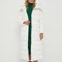 Kurtka GEOX W PHEBY Biały. Białe kurtki Geox, bez wzorów, z tkaniny, bez kaptura. Za 767.99 zł.