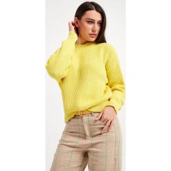 Sweter Mosto MARELLA. Żółte swetry Marella, m, bez wzorów, z bawełny, bez ramiączek. W wyprzedaży za 629.30 zł.