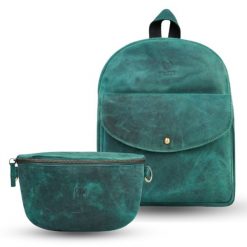 Saszetka nerka damska skórzana T-36-GR plecaczek damski T-18-HGR zestaw prezentowy Paolo Peruzzi ZUP-116-GR. Nerki i saszetki bez wzorów, ze skóry, eleganckie, duże, bez dodatków. Za 379.00 zł.