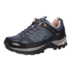 Damskie Niskie buty trekkingowe CMP Rigel waterprof. Czarne trekkingi CMP, bez wzorów, z meshu, bez zapięcia, trekkingowe. Za 387.80 zł.