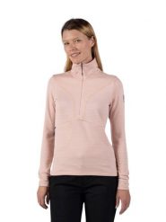 Bluza Rossignol W Blackside Fleece HZ różowa. Czerwone bluzy bez kaptura Rossignol, na jesień, l, bez wzorów, z elastanu, bez kaptura, narciarskie. Za 419.99 zł.