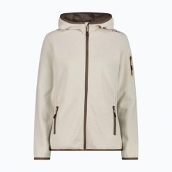 Bluza trekkingowa damska CMP 34H6376 Fix Hood. Brązowe bluzy CMP, m, bez wzorów, z bawełny, bez ramiączek, bez kaptura. Za 229.99 zł.