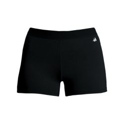 Szorty Pro Compression Fitness Adults Ladies. Czarne szorty sportowe BADGER SPORT, bez wzorów, na fitness i siłownię. Za 129.95 zł.