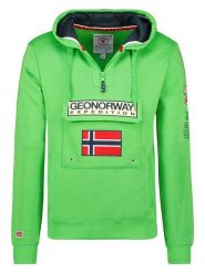 Geographical Norway Bluza "Gymclass" w kolorze zielonym rozmiar: L. Zielone bluzy Geographical Norway, l, bez wzorów, z kapturem. Za 134.85 zł.