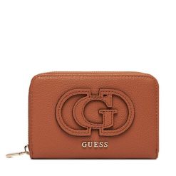 Duży Portfel Damski Guess. Brązowe portfele Guess, z aplikacjami. Za 269.99 zł.