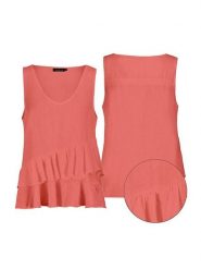 Eight2Nine Top w kolorze różowym rozmiar: L/XL. Czerwone topy Eight2Nine, l, bez wzorów, bez kołnierzyka, bez ramiączek. Za 83.03 zł.