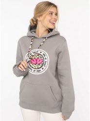 Zwillingsherz Bluza "Kelly" w kolorze szarym rozmiar: L/XL. Szare bluzy z kapturem Zwillingsherz, l, bez wzorów, z kapturem. Za 211.31 zł.