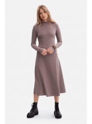 Be Wear Sukienka w kolorze beżowym rozmiar: M. Brązowe sukienki Be Wear, m, bez wzorów, prążkowane, bez kołnierzyka, bez ramiączek, midi. Za 195.77 zł.