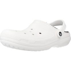 Sandały CROCS CLASSIC LINED CLOG Biały. Białe sandały Crocs, bez wzorów, z gumy, sportowe, bez obcasa, bez zapięcia. Za 393.00 zł.