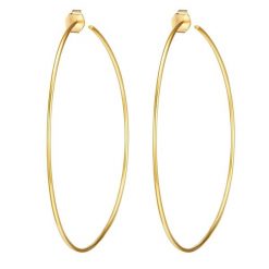 Glanzstücke München Srebrne kolczyki kreole srebro wysokiej próby srebrny Kolczyki koła 1 ct Damski. Szare kolczyki Glanzstücke München, pozłacane. Za 239.99 zł.