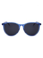 HUGO Damskie okulary przeciwsłoneczne w kolorze niebieskim rozmiar: 54. Niebieskie okulary przeciwsłoneczne Hugo, bez wzorów, z tworzywa sztucznego, szklane. Za 279.95 zł.