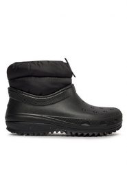 Crocs Botki Classic Neo Puff Shorty Boot W 207311 Czarny. Czarne botki Crocs, bez wzorów, z tworzywa sztucznego, bez obcasa, na płaskiej podeszwie, bez zapięcia. Za 219.99 zł.