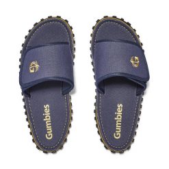 Klapki GUMBIES STRIDER SLIDE UNISEX. Szare klapki Gumbies, bez wzorów, bez obcasa, bez zapięcia. Za 89.99 zł.